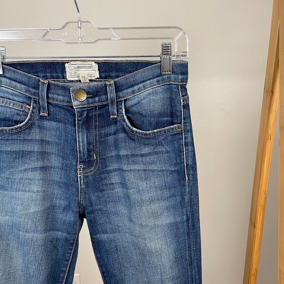 Current/Elliott • High Rise Ankle Skinny Jeans in Darcy - Picture 2 of 7